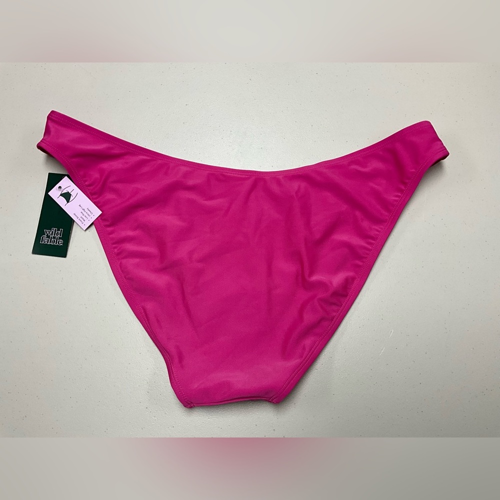 Hot Pink Bikini Bottom - Mid Rise - Picture 2 of 4